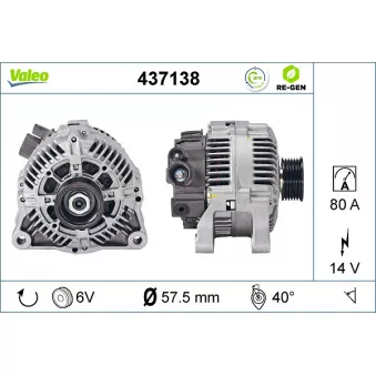 Alternateur VALEO OEM 57054U
