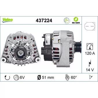 Alternateur VALEO OEM A0131548102