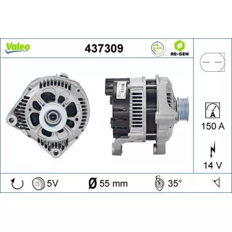 Alternateur VALEO OEM 12317788247