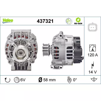 Alternateur VALEO OEM 8200019706