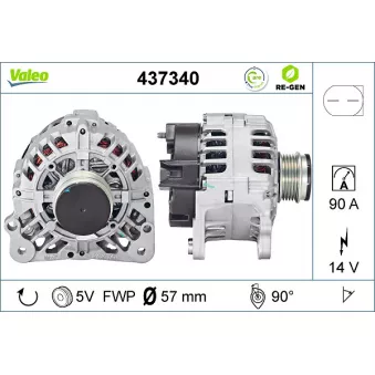 Alternateur VALEO OEM 28903029t