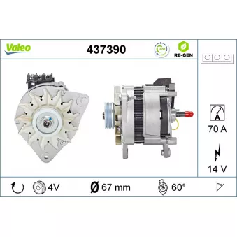 Alternateur VALEO OEM 4362258