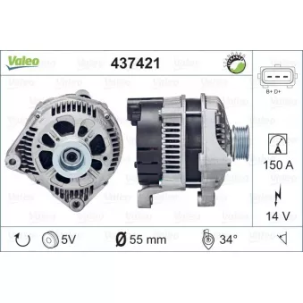 Alternateur VALEO OEM YLE500180