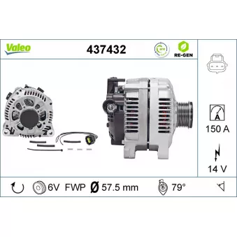 Alternateur VALEO OEM rm2s6t10300ba
