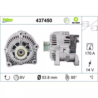 Alternateur VALEO OEM 12318517261
