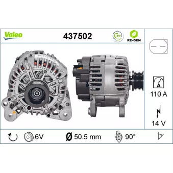 Alternateur VALEO 437502