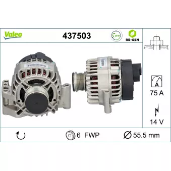 Alternateur VALEO OEM 93185260
