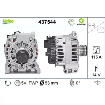 Alternateur VALEO OEM A2661540902