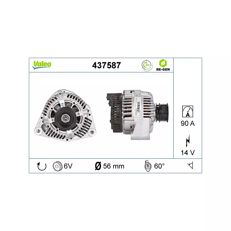 Alternateur VALEO 437587 - Visuel 1