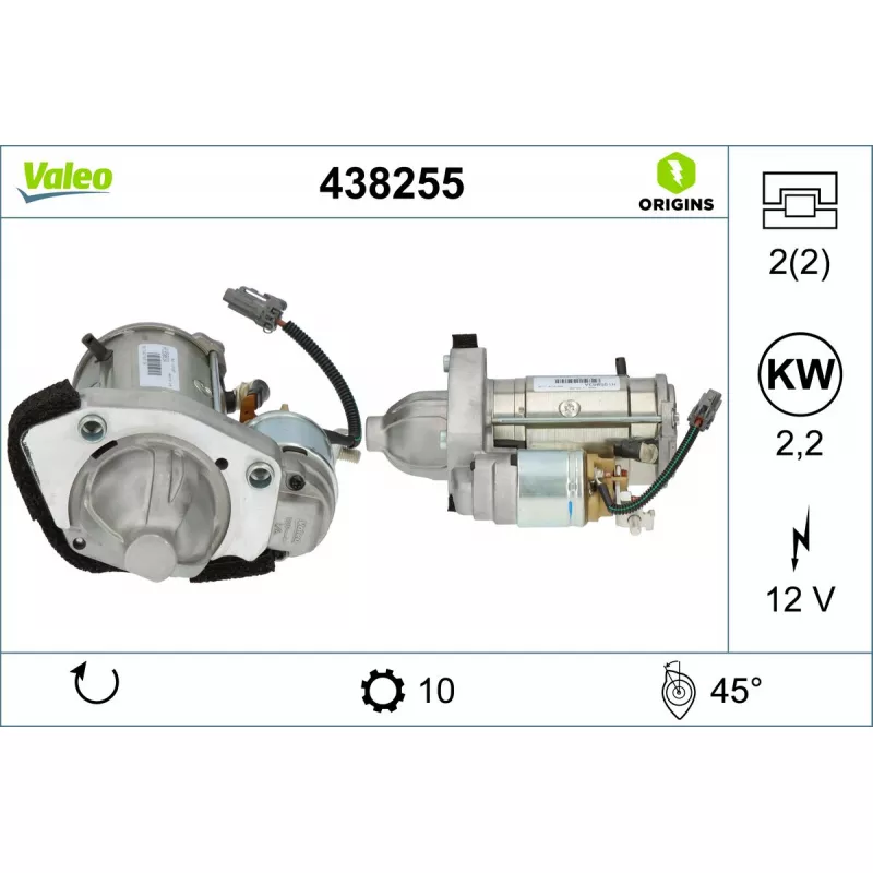 Démarreur VALEO 438255 - Visuel 1