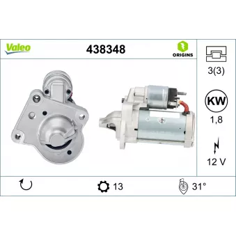 Démarreur VALEO 438348