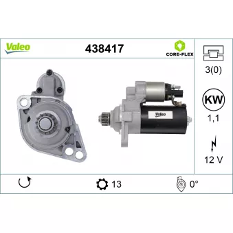 Démarreur VALEO OEM 02Z911023RX