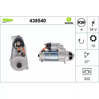 Démarreur VALEO OEM 1387383