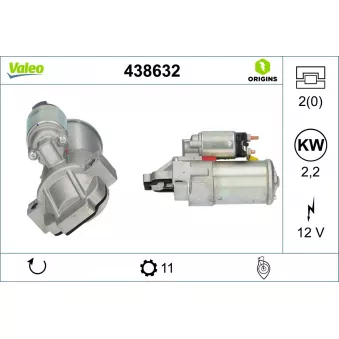Démarreur VALEO 438632