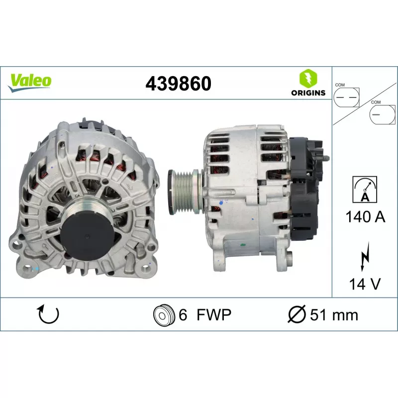 Alternateur VALEO 439860 - Visuel 1