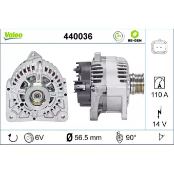 Alternateur VALEO OEM 8200323126