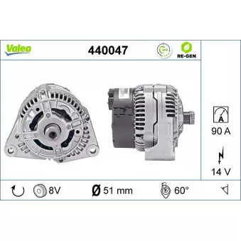 Alternateur VALEO OEM AL114092