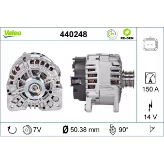 Alternateur VALEO OEM 8200795452