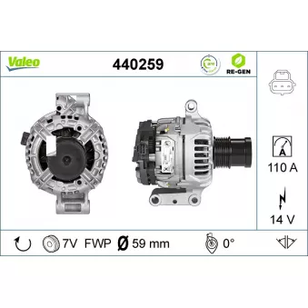 Alternateur VALEO OEM 1498518