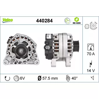 Alternateur VALEO OEM 5705KX