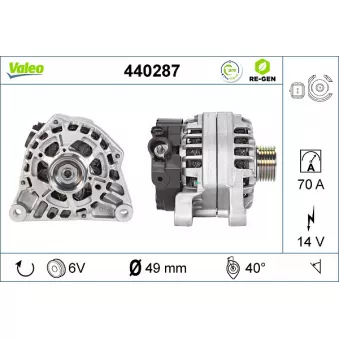 Alternateur VALEO OEM 57056C
