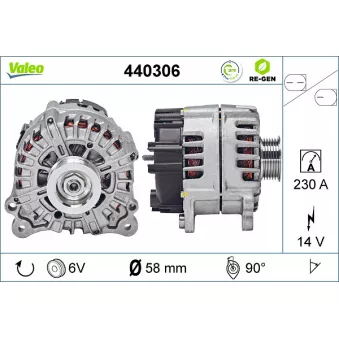 Alternateur VALEO OEM 59903023JX