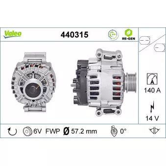Alternateur VALEO OEM 06H903017E