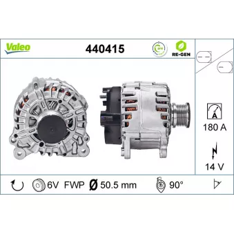 Alternateur VALEO OEM 03L903024N
