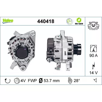 Alternateur VALEO OEM 270600Y120