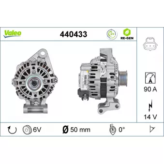 Alternateur VALEO OEM 2S6T10300DC