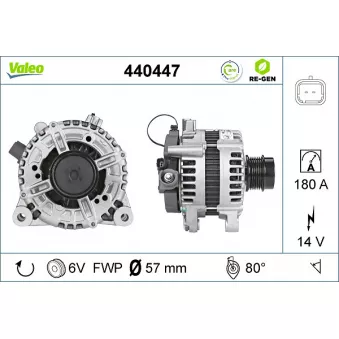 Alternateur VALEO OEM 9653459080