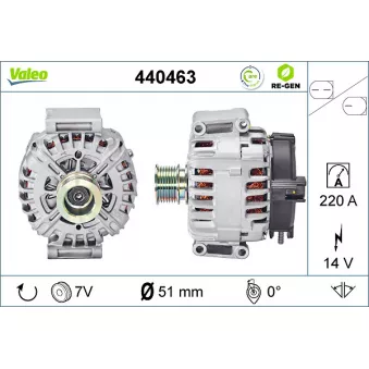 Alternateur VALEO OEM A0009063522