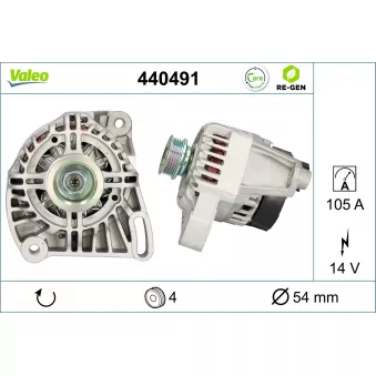 Alternateur VALEO OEM 52003538