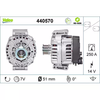 Alternateur VALEO OEM A0009060822