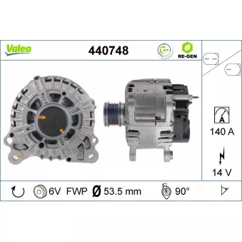 Alternateur VALEO OEM 04L903021D