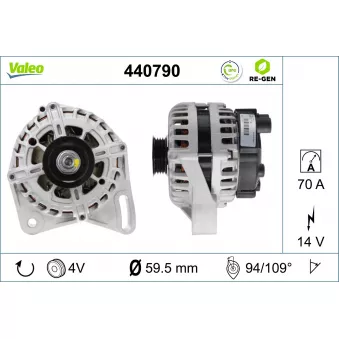 Alternateur VALEO OEM 52003536