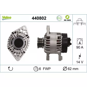 Alternateur VALEO OEM 46763534