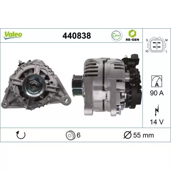 Alternateur VALEO OEM 270600D191