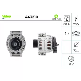 Alternateur VALEO OEM 1442788