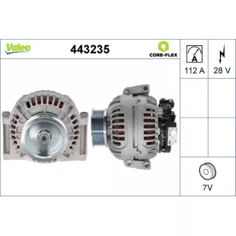 Alternateur VALEO OEM 1649066