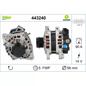 Alternateur VALEO OEM 3730003600