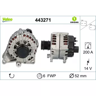 Alternateur VALEO OEM A0009069305