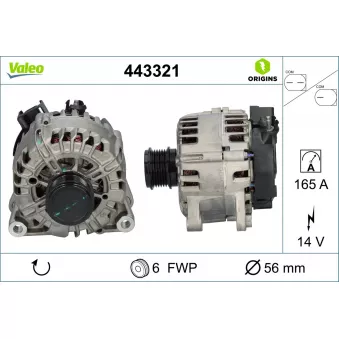 Alternateur VALEO OEM JX6T10300KB