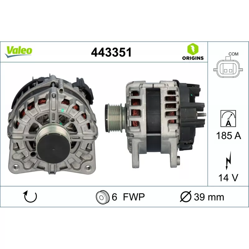 Alternateur VALEO 443351 - Visuel 1