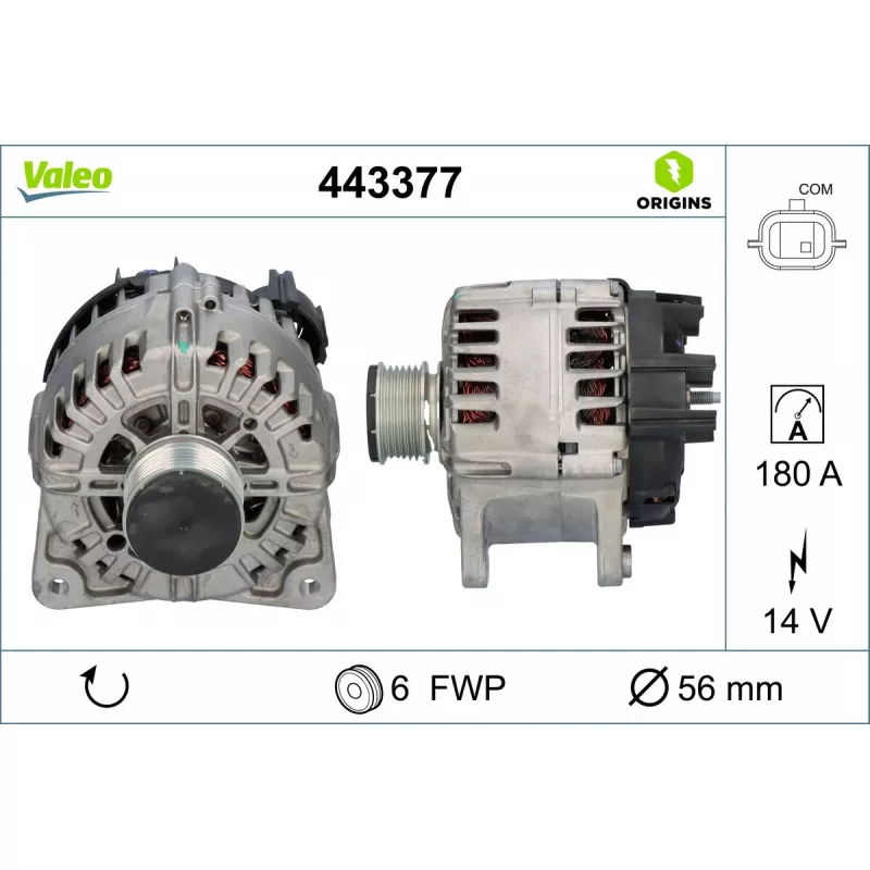 Alternateur VALEO 443377 - Visuel 1