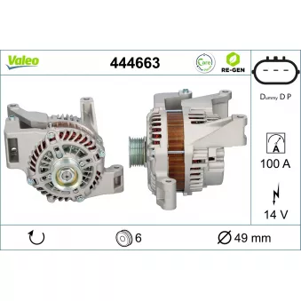 Alternateur VALEO 444663