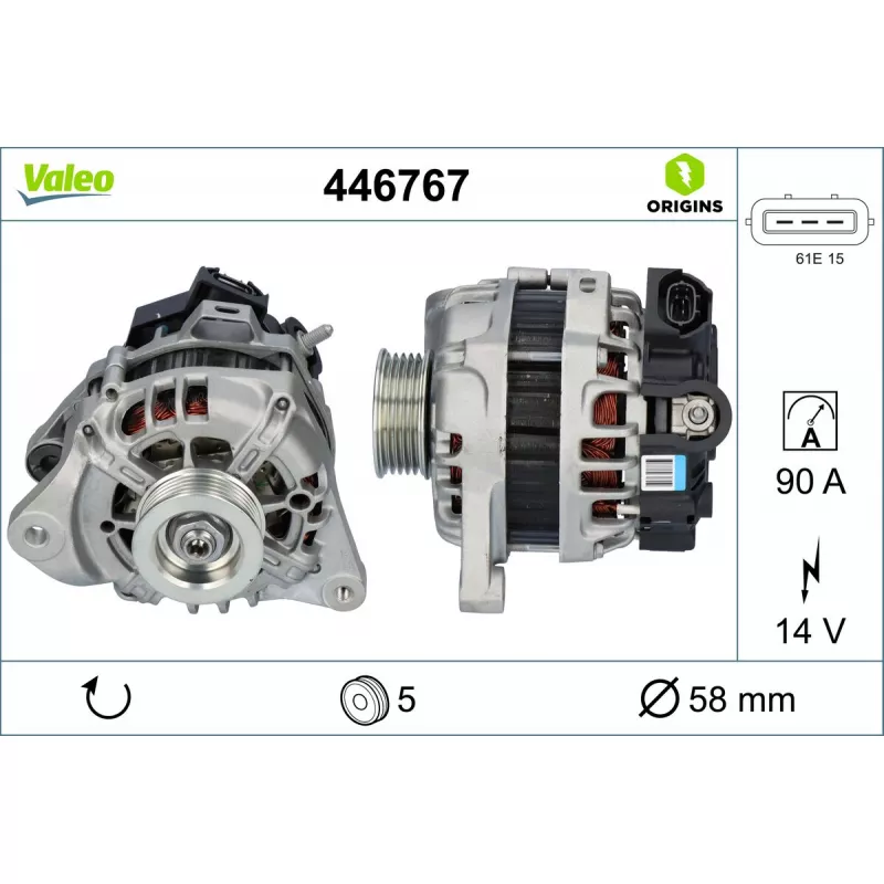 Alternateur VALEO 446767 - Visuel 1