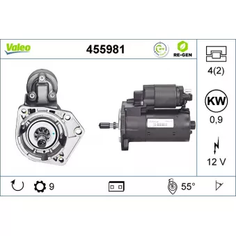 Démarreur VALEO 455981