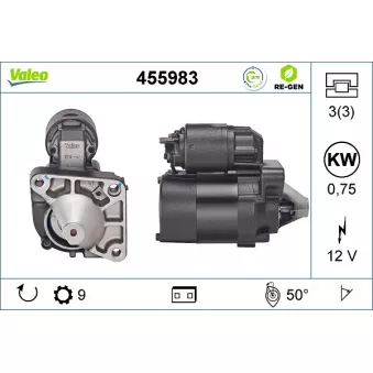 Démarreur VALEO OEM 8200082782