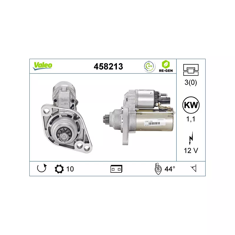 Démarreur VALEO 458213 - Visuel 1